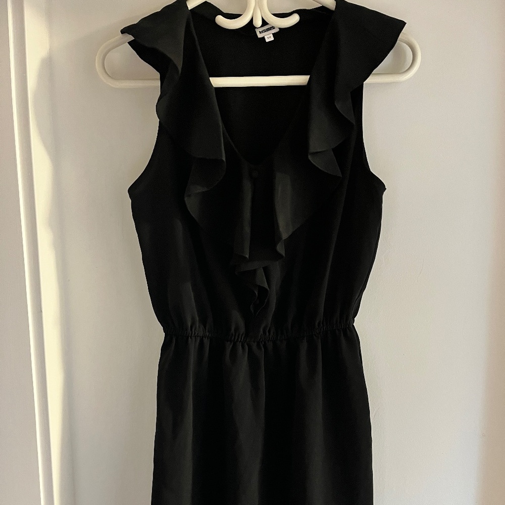 Kismet Black Mini Dress with Ruffles